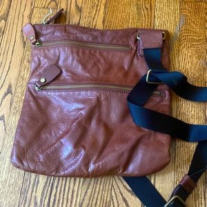 Barely worn crossbody. All zippers work, very faint pen mark on inside lining.
